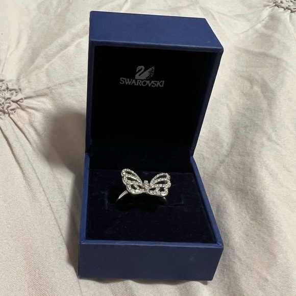 Swarovski Jewelry - Vintage Butterfly Swarovski Ring size 8